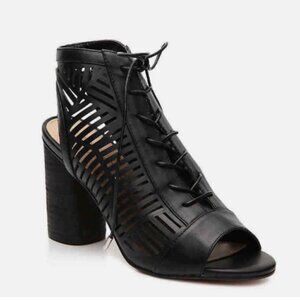 Sam Edelman Lattice Lace-Up Booties Size 5.5